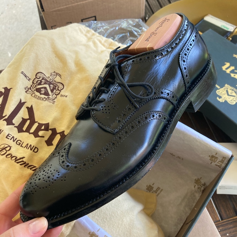 Alden New England wing tip shoes